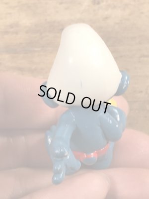 80年代頃のスマーフのビンテージのPVCフィギュア