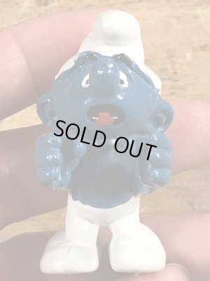 80年代頃のスマーフのビンテージのPVCフィギュア