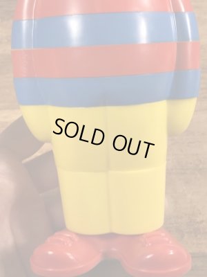 70’sのセサミストリートのアーニーのヴィンテージのスタッキングトイ