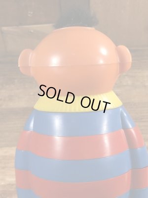 70年代頃のセサミストリートのアーニーのビンテージのスタッキングトイ