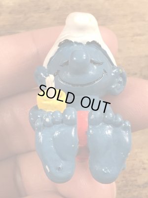 80年代頃のスマーフのビンテージのPVCフィギュア