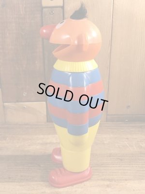 70’sのセサミストリートのアーニーのヴィンテージのスタッキングトイ