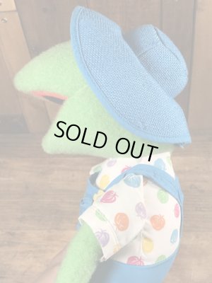 90年代頃のカーミットのビンテージのぬいぐるみ