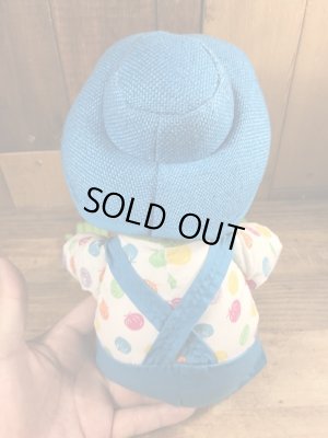 90’sのハットを被ったカーミットのヴィンテージのプラッシュドール