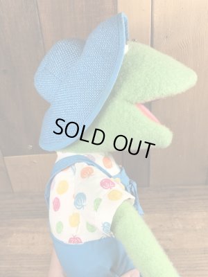 90年代頃のカーミットのビンテージのぬいぐるみ