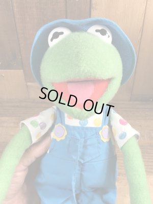 90年代頃のカーミットのビンテージのぬいぐるみ