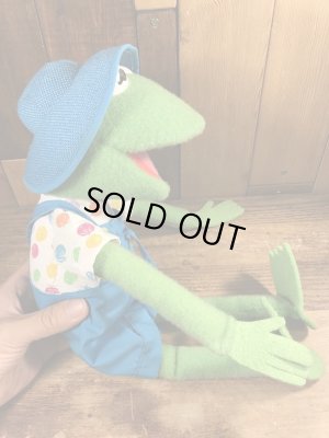 90年代頃のカーミットのビンテージのぬいぐるみ