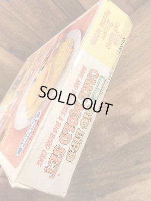 70’sのセサミストリートのビッグバードのヴィンテージのケーキモールドセット