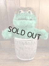 Playskool Sesame Street Oscar the Grouch Plush Doll　オスカー　ビンテージ　プラッシュドール　セサミストリート　80年代