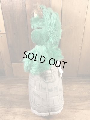 80年代頃のセサミストリートのオスカーのビンテージのぬいぐるみ