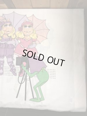 80年代頃のカーミットとミスピギーのビンテージのピローケース