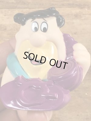 90年代頃のフリントストーンのフレッドのビンテージのソフビフィギュア