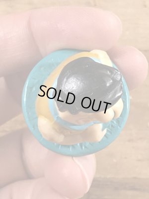 90年代頃のフリントストーンのフレッドのビンテージのフィンガーパペット