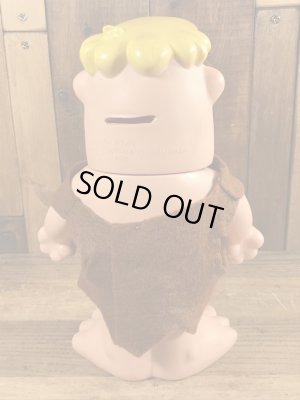 70’sのフリントストーンのバーニーのヴィンテージの貯金箱フィギュア