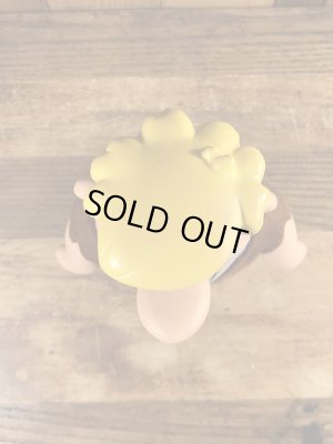 70年代頃のフリントストーンのバーニーのビンテージのコインバンクドール