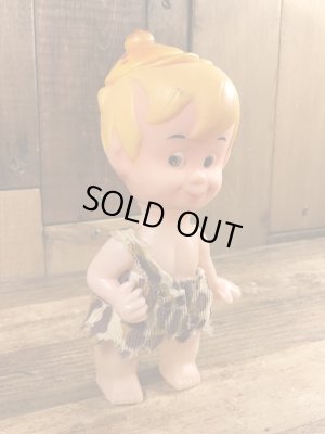 70年代頃のフリントストーンのバンバンのビンテージのフィギュア