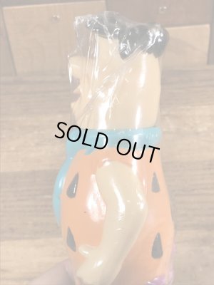 90年代頃のフリントストーンのフレッドのビンテージのバブルバスボトル