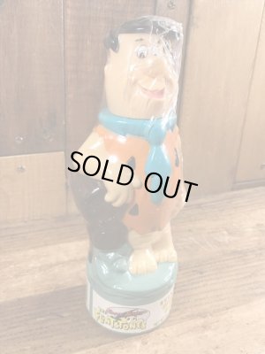 90年代頃のフリントストーンのフレッドのビンテージのバブルバスボトル