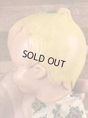 60年代頃のフリントストーンのバンバンのビンテージのハンドパペットドール