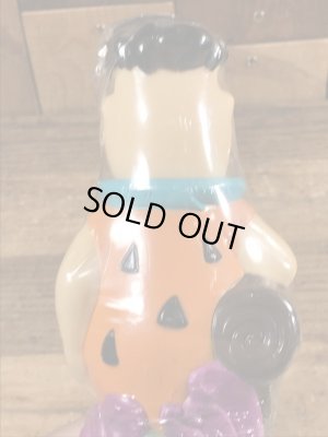 90年代頃のフリントストーンのフレッドのビンテージのバブルバスボトル