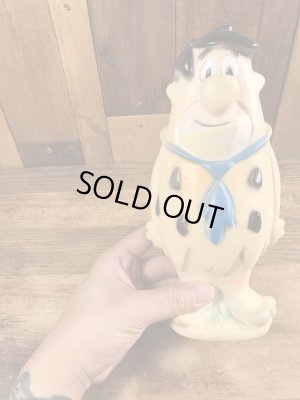 70’sのフリントストーンのフレッドのヴィンテージのスクイーズフィギュア