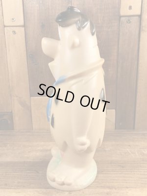 70’sのフリントストーンのフレッドのヴィンテージのスクイーズフィギュア