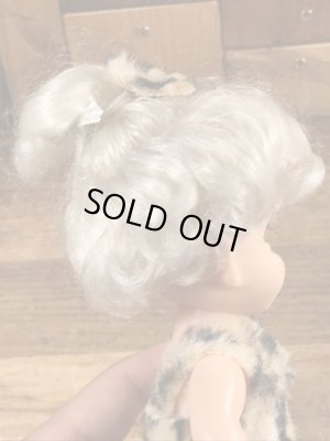 60~70年代頃のフリントストーンに似た原始人のビンテージのドール