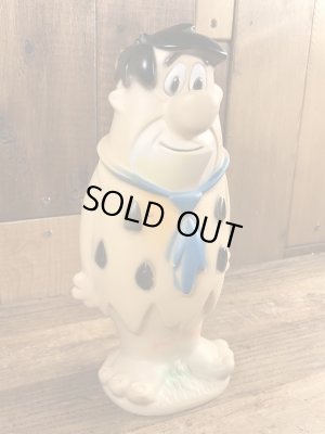 70年代頃のフリントストーンのフレッドのビンテージのスクイーズドール