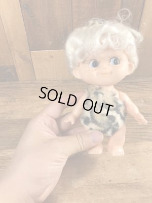 60~70’sのフリントストーンに似た原始人のヴィンテージのフィギュア