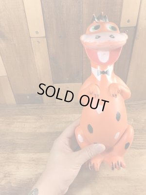 60’sのフリントストーンのディノのヴィンテージのソフビフィギュア