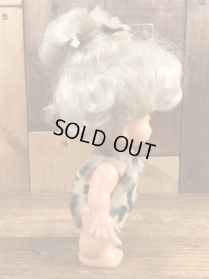 60~70年代頃のフリントストーンに似た原始人のビンテージのドール