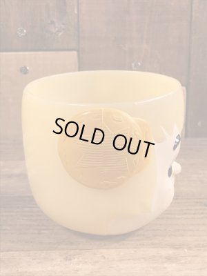 60年代頃のフリントストーンのバンバンのビンテージのマグカップ