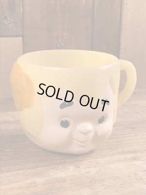 60年代頃のフリントストーンのバンバンのビンテージのマグカップ