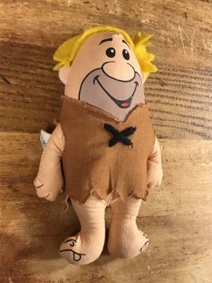 70年代頃のフリントストーンのバーニーのビンテージのミニラグドール