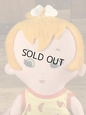 70年代頃のフリントストーンのペブルスのビンテージのラグドール