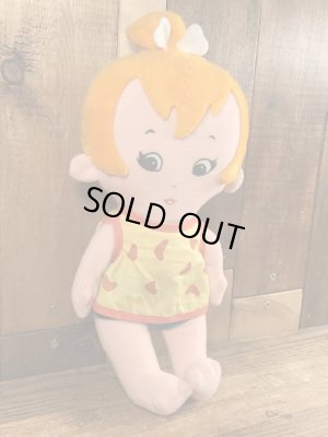 70年代頃のフリントストーンのペブルスのビンテージのラグドール