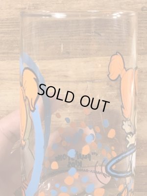 80年代頃のフリントストーンキッズのウィルマのビンテージのグラス