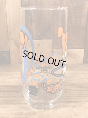 80’sのフリントストーンキッズのウィルマのヴィンテージのガラスコップ