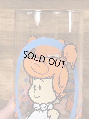 80年代頃のフリントストーンキッズのウィルマのビンテージのグラス