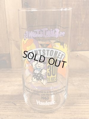 90’sのフリントストーンのヴィンテージのガラスコップ