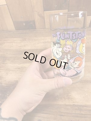 90’sのフリントストーンのヴィンテージのガラスコップ