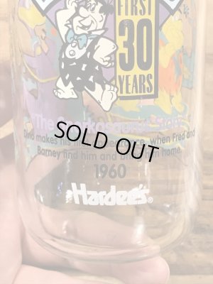 90’sのフリントストーンのヴィンテージのガラスコップ