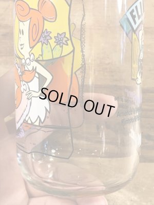 90’sのフリントストーンのヴィンテージのガラスコップ