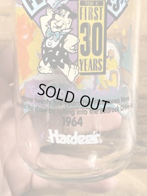 90’sのフリントストーンのヴィンテージのガラスコップ
