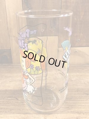 90’sのフリントストーンのヴィンテージのガラスコップ