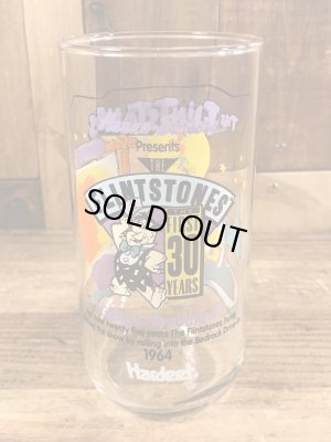 90’sのフリントストーンのヴィンテージのガラスコップ