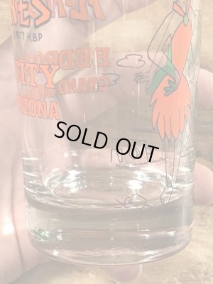 70’sのフリントストーンのヴィンテージのグラス