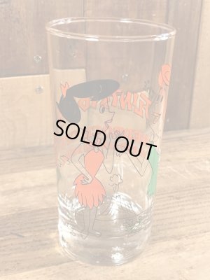 70年代頃のフリントストーンのビンテージのガラスコップ