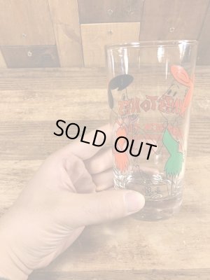 70’sのフリントストーンのヴィンテージのグラス