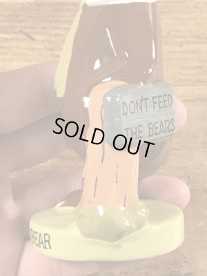 70’sのハンナバーベラのヨギベアのヴィンテージのセラミックフィギュア